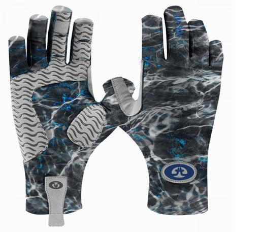 Flying Fisherman SunBandit Pro Series Gloves Mossy Oak Elements Blackfin L/XL - Sportsplace.store