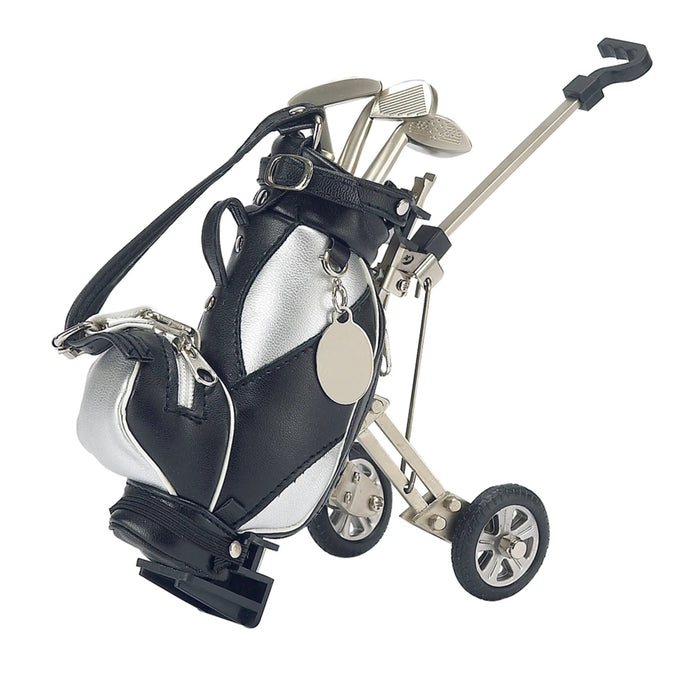 Golf Cart Pen Holder Black/Silver with 3 Pens - Sportsplace.store