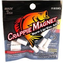 Leland Crappie Magnet 1.5" 15ct White/Blue/Silver Flake - Sportsplace.store