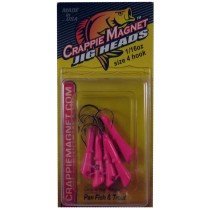 Leland Crappie Magnet Replacement Heads 5ct 1/16oz Pink - Sportsplace.store
