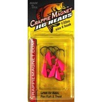 Leland Crappie Magnet Replacement Heads 5ct 1/32oz Pink - Sportsplace.store