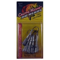 Leland Crappie Magnet Replacement Heads 5ct 1/8oz Unpainted - Sportsplace.store