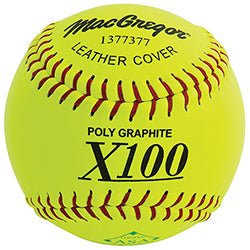 MacGregor®X52RE USA Slow Pitch 12 in. Leather Softballs (Dozen) - Sportsplace.store