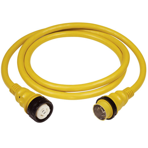 Marinco 50A 125V Shore Power Cable - 50' - Yellow - Sportsplace.store