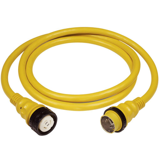 Marinco 50Amp 125/250V Shore Power Cable - 25' - Yellow - Sportsplace.store