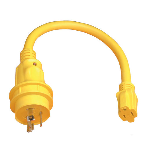 Marinco Pigtail Adapter - 15A Female to 30A Male - Sportsplace.store