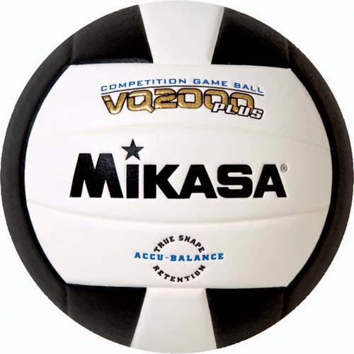 Mikasa Vq2000 Micro Cell Composite Volleyball - Black/white - Sportsplace.store