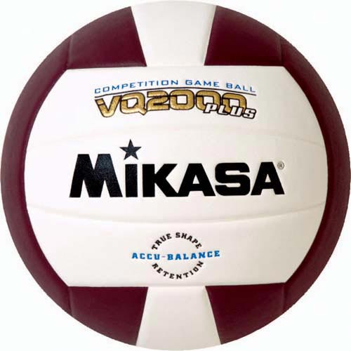 Mikasa Vq2000 Micro Cell Composite Volleyball - Maroon/white - Sportsplace.store