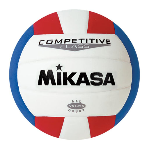 Mikasa Vsl215 Synthetic Leather Volleyball - R/w/b - Sportsplace.store