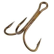 Mustad Treble Hook Bronze 25ct Size 1 - Sportsplace.store