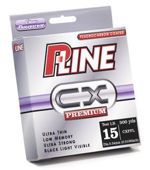 P - Line CX Preminum Fluorescent Clear 300yd 6lb - Sportsplace.store