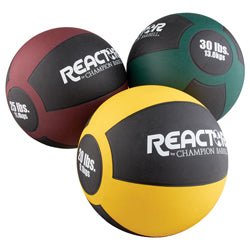 Reactor Rubber Medicine Ball (20 lb - Gold) - Sportsplace.store