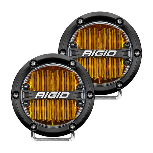RIGID Industries 360-Series 4" SAE Fog Light - Yellow Light - Black Housing - Sportsplace.store