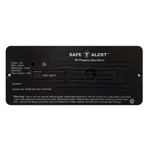 Safe - T - Alert 30 Series 12V RV Propane Alarm - Black - Sportsplace.store