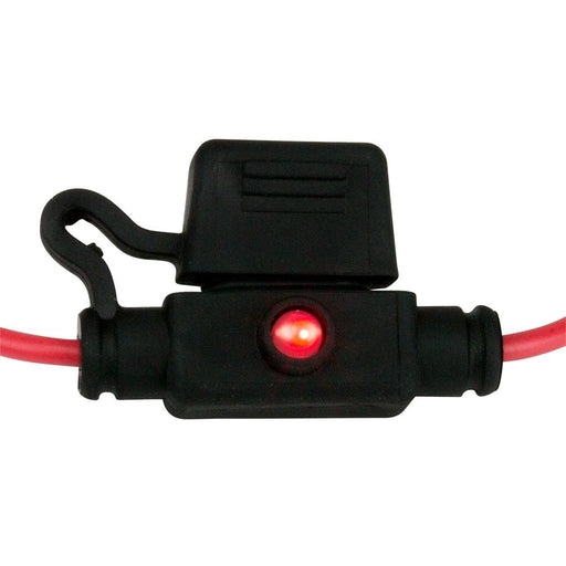 Sea - Dog ATM Mini Style Inline LED Fuse Holder - Up to 30A - Sportsplace.store