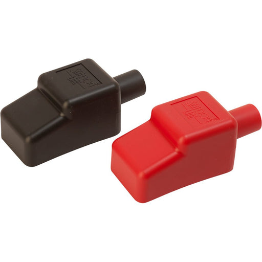 Sea - Dog Battery Terminal Covers - Red/Back - 1/2" - Sportsplace.store
