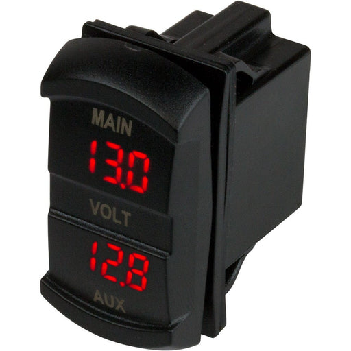 Sea - Dog Dual Volt Meter Rock Switch 10V - 48VDC - Sportsplace.store