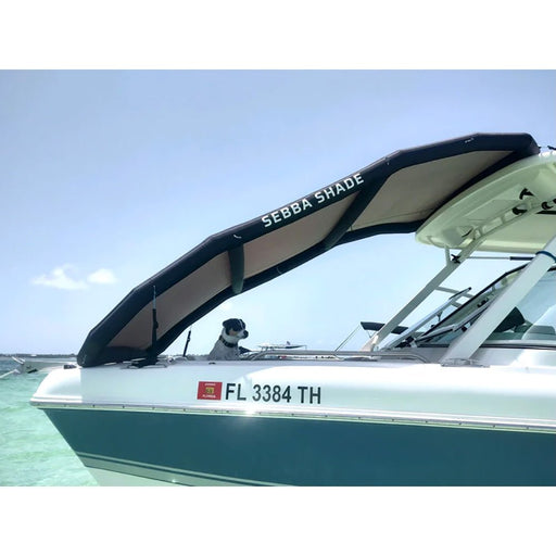 Sebba Shade 6 x 9 ft. Black Sun Shade f/Boats Up To 28' - Sportsplace.store
