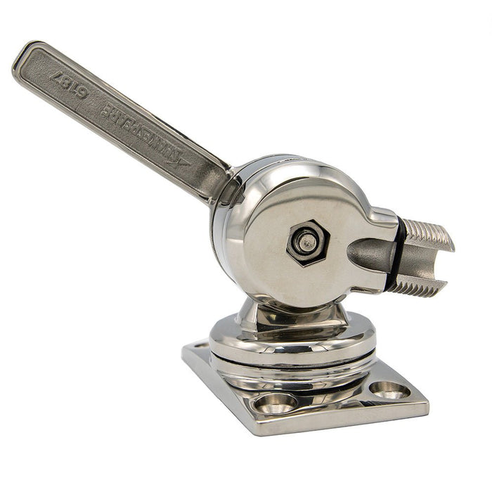 Shakespeare 6187 Sleek & Compact Stainless Steel Rotatable 4 - Way Ratchet Mount - Sportsplace.store