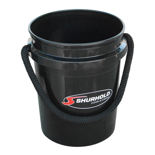 Shurhold World's Best Rope Handle Bucket - 5 Gallon - Black - Sportsplace.store