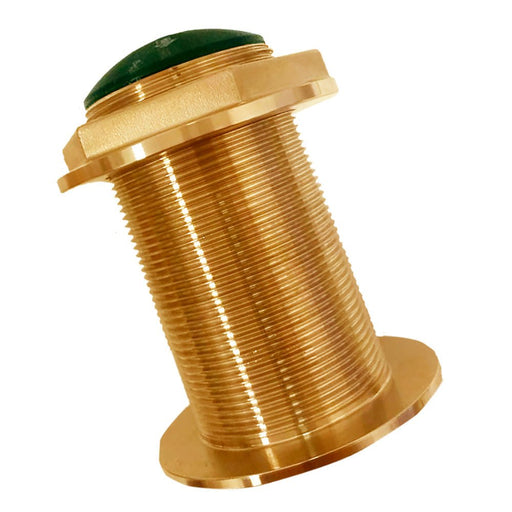SI - TEX Bronze Low - Profile Thru - Hull High - Frequency CHIRP Transducer - 600W, 12° Tilt, 130 - 210kHz - Sportsplace.store