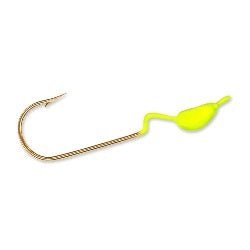 Slider Crappie Heads 18ct 1/4oz Chartreuse - Sportsplace.store