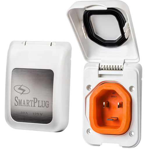 SmartPlug 30 AMP Male Non - Metallic Inlet Cover - White - Sportsplace.store
