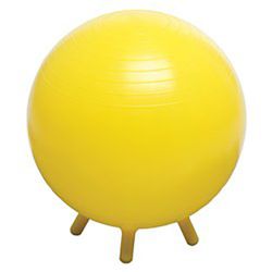 Stability Ball with Feet (65 CM - Yellow) - Sportsplace.store