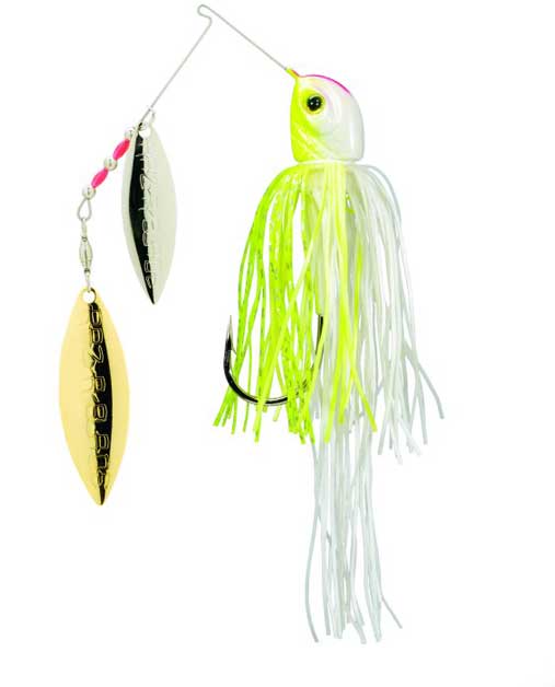 Strike King Bottom Dweller 1 3/8oz Charteuse/White - Sportsplace.store