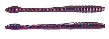 Strike King Fat Baby KVD Finesse Worm 5" 12ct Blue Fleck - Sportsplace.store