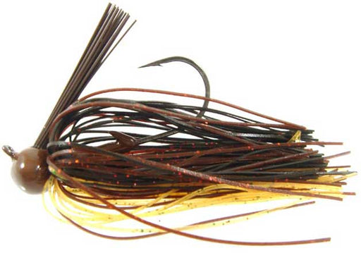 Strike King Football Jig 3/4oz Black/Brown/Amber - Sportsplace.store