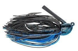 Strike King Hack Attack Fluro Jig 3/4oz Blue Craw - Sportsplace.store