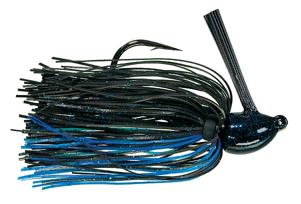 Strike King Hack Attack Jig 3/4oz Black/Blue - Sportsplace.store