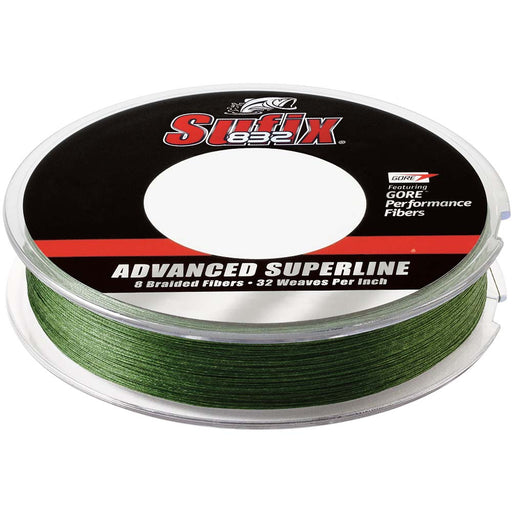 Sufix 832® Advanced Superline® Braid - 10lb - Low - Vis Green - 150 yds - Sportsplace.store