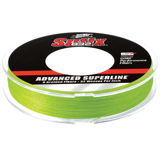 Sufix 832® Advanced Superline® Braid - 10lb - Neon Green - 150 yds - Sportsplace.store