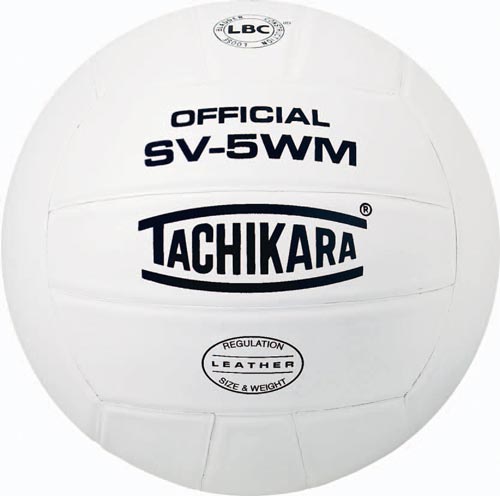 Tachikara Sv - 5wm Leather Volleyball - White - Sportsplace.store