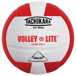 Tachikara Svmnc Volley - lite® Training Volleyball - Cardinal/white - Sportsplace.store