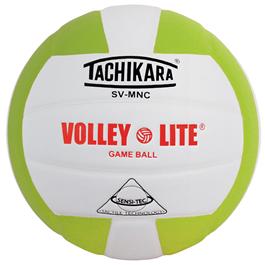 Tachikara Svmnc Volley - lite® Training Volleyball - Lime Green/white - Sportsplace.store