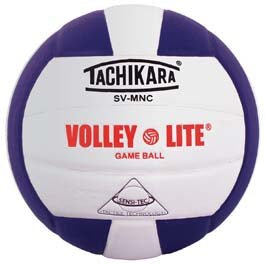 Tachikara Svmnc Volley - lite® Training Volleyball - Purple/white - Sportsplace.store