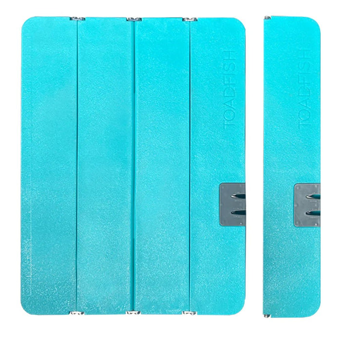 Toadfish Stowaway Folding Cutting Board w/Built-In Knife Sharpener - Teal - Sportsplace.store