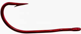 Tru Turn Catfish Hook Red Size 3/0 4ct - Sportsplace.store