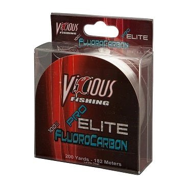 Vicious Pro Elite Fluorocarbon Clear 200yd 6lb - Sportsplace.store