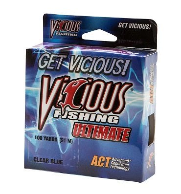 Vicious Ultimate Clear/Blue 100yd 10lb - Sportsplace.store