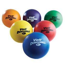 Voit Tuff 6 1/4 in. Dodgeball - Color My Class (Set of 6) - Sportsplace.store