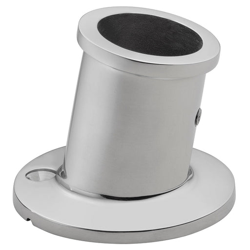 Whitecap Top-Mounted Flag Pole Socket - Stainless Steel - 1" ID - Sportsplace.store