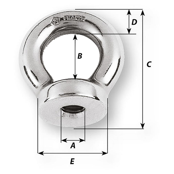 Wichard 1/2 Eye Nut - 1 - 1/16" Diameter - Sportsplace.store