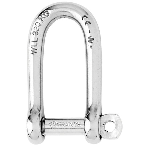 Wichard Self - Locking Long D Shackle - 10mm Diameter - 13/32" - Sportsplace.store