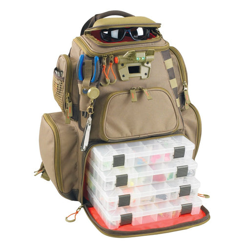 Wild River NOMAD Lighted Tackle Backpack w/4 PT3600 Trays - Sportsplace.store