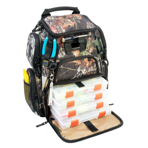 Wild River RECON Mossy Oak Compact Lighted Backpack w/4 PT3500 Trays - Sportsplace.store