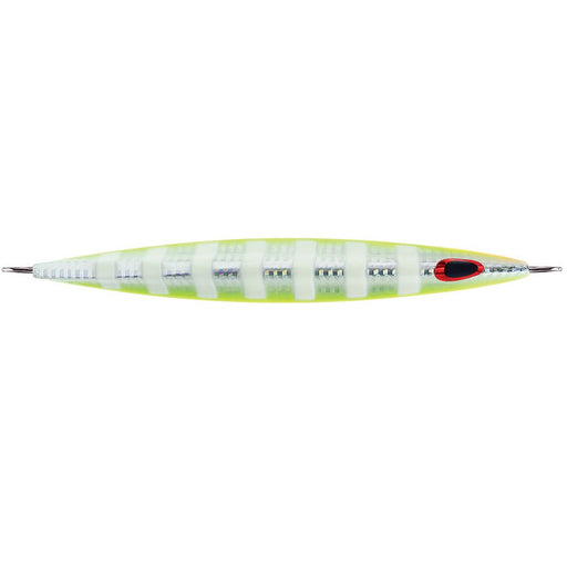 Williamson Kensaki 120 Jig - 5.25" - 4.25oz - UV Chartreuse Glow Zebra - Sportsplace.store